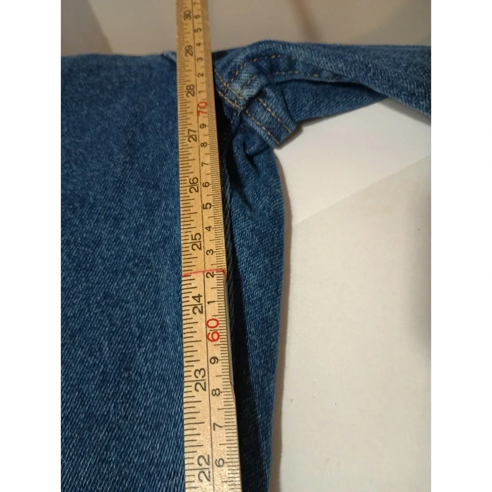 Wrangler Jeans Mens 42x29 Blue Denim Relaxed Fit 100% Cotton Dark Wash Casual